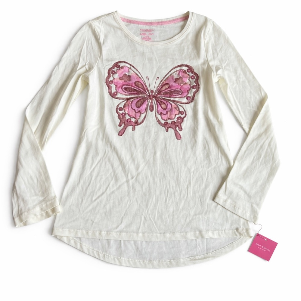 NWT Isaac Mizrahi New York butterfly shirt